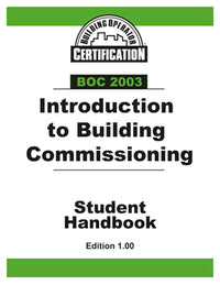 BOC 2003 Student Handbook: Introduction to Building Commissioning